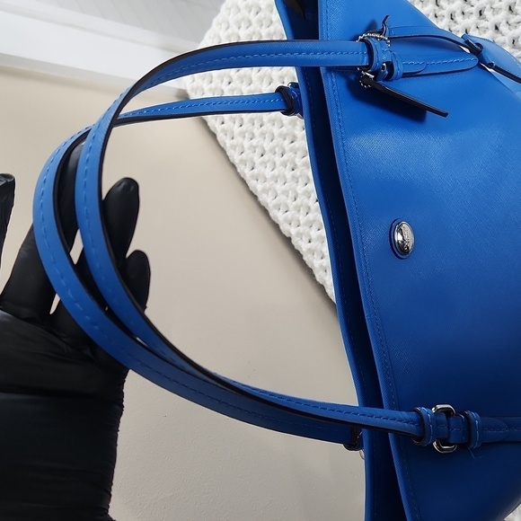 Coach large royal blue tote women hand bag - Picture 5 of 12